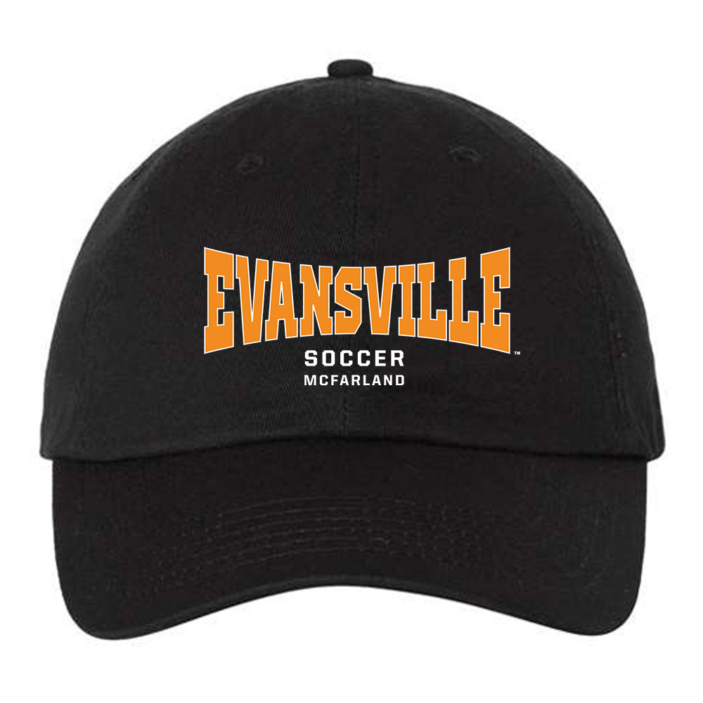 Evansville - NCAA Men's Soccer : Eyob McFarland - Dad Hat-0