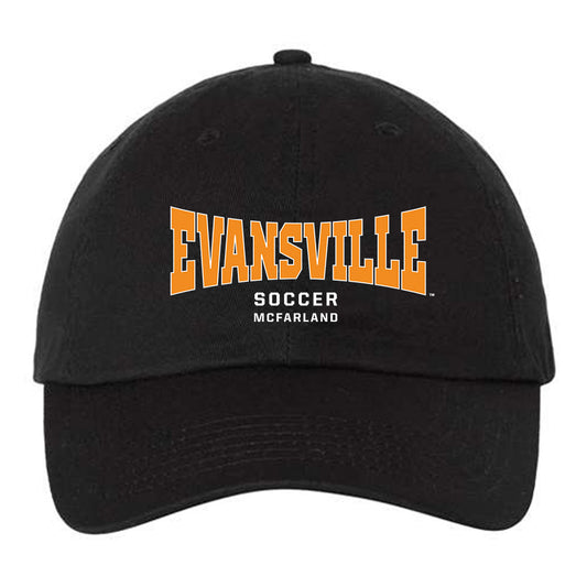 Evansville - NCAA Men's Soccer : Eyob McFarland - Dad Hat-0