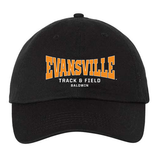 Evansville - NCAA Men's Track & Field : Beau Baldwin - Dad Hat-0