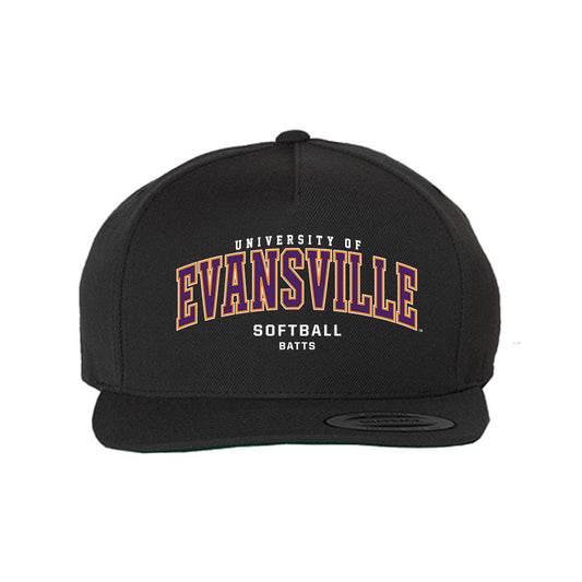 Evansville - NCAA Softball : Kayley Batts - Snapback Hat-0