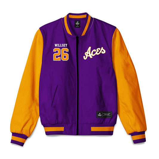 Evansville - NCAA Softball : Jess Willsey - Bomber Jacket-0