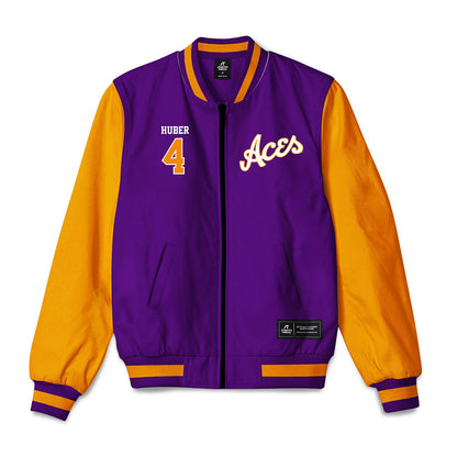 Evansville - NCAA Women's Basketball : Sydney Huber - Bomber Jacket-0