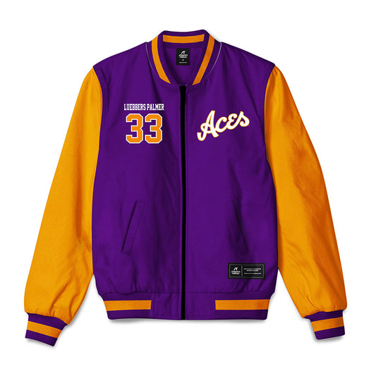 Evansville - NCAA Women's Basketball : Logan Luebbers Palmer - Bomber Jacket-0