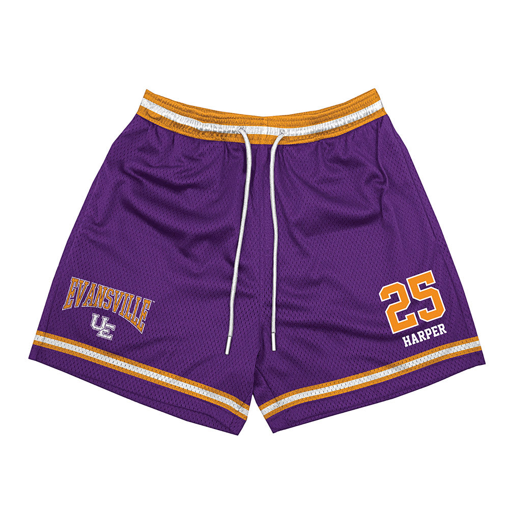 Evansville - NCAA Men's Soccer : Dean Harper - Shorts-0
