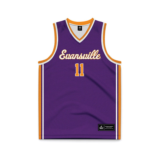Evansville - NCAA Men's Basketball : Joshua Hughes - Basketball Jersey-0