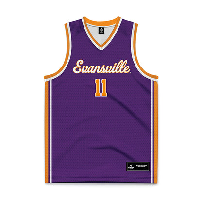 Evansville - NCAA Men's Basketball : Joshua Hughes - Basketball Jersey-0