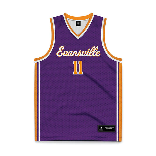 Evansville - NCAA Men's Basketball : Joshua Hughes - Basketball Jersey-0