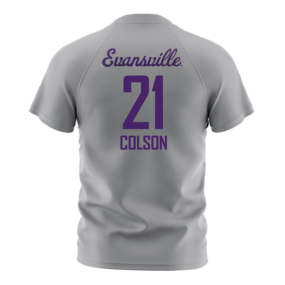 Evansville - NCAA Women's Soccer : Liv Colson - Soccer Jersey-1