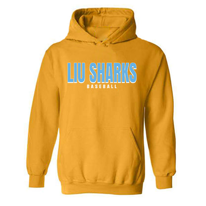 LIU - NCAA Baseball : Jc Navarro - Classic Shersey Hooded Sweatshirt-0