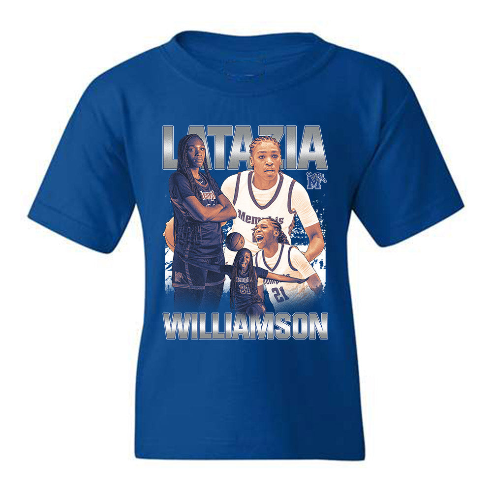 Memphis - NCAA Women's Basketball : Latazia Williamson - Individual Player Collage Youth T-Shirt