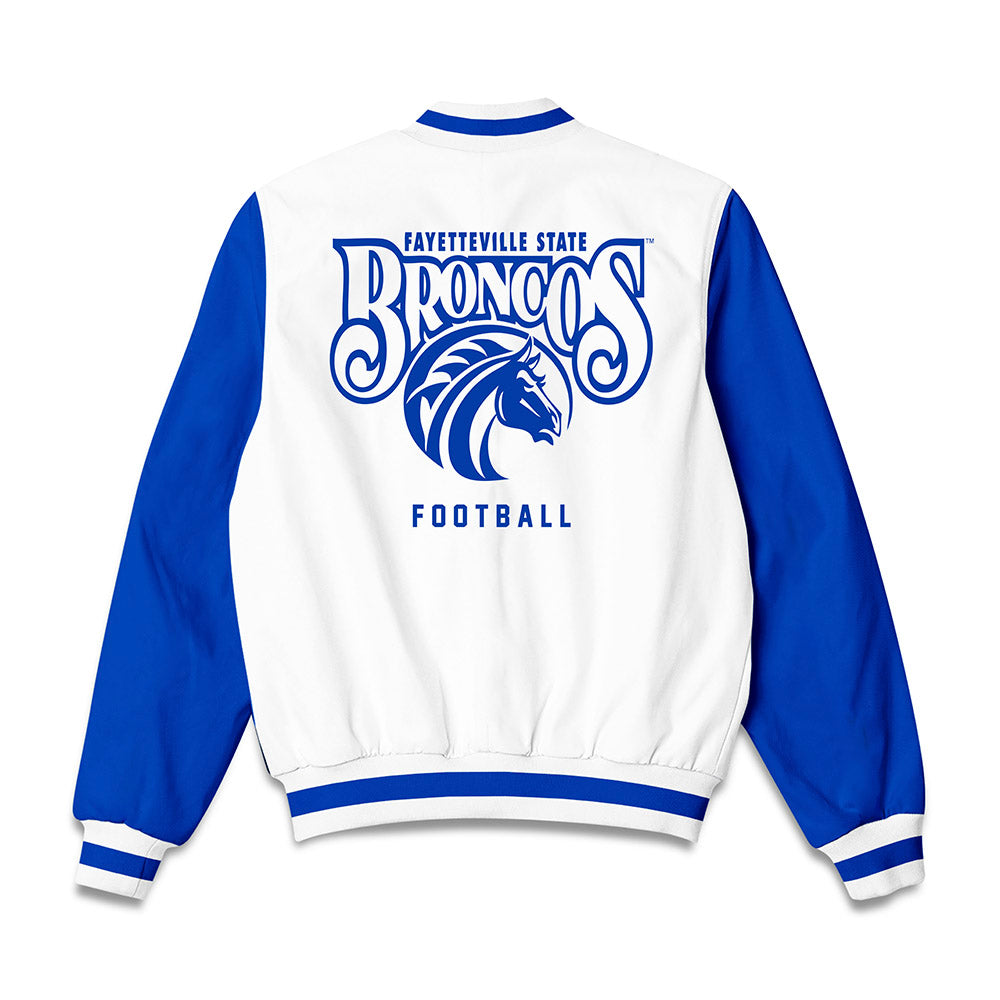 Fayetteville State - NCAA Football : Kavase Towns - Bomber Jacket-1