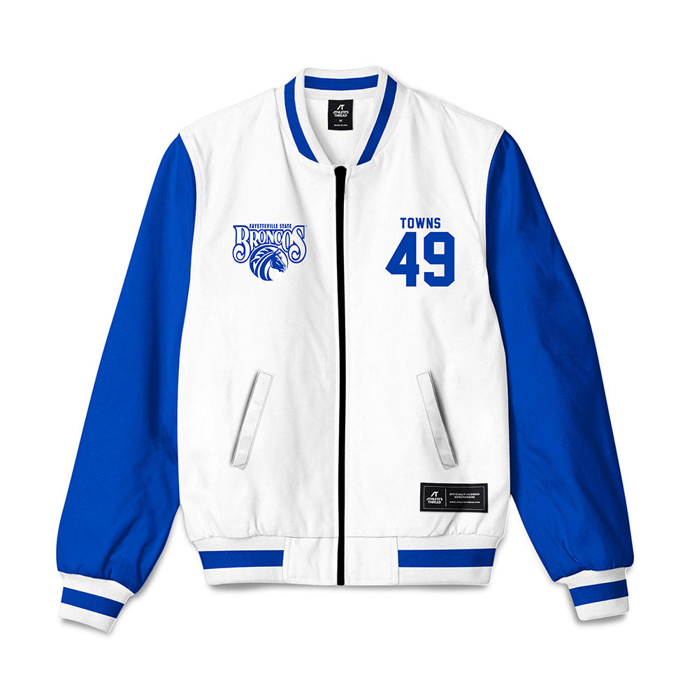 Fayetteville State - NCAA Football : Kavase Towns - Bomber Jacket-0