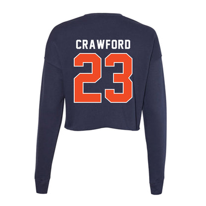 Auburn - NCAA Football : Jalyn Crawford - Women's Cropped Crew Fleece-1