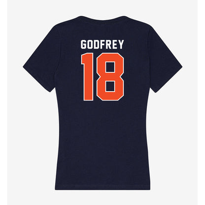 Auburn - NCAA Softball : Brit Godfrey - Women's V-Neck T-Shirt-1