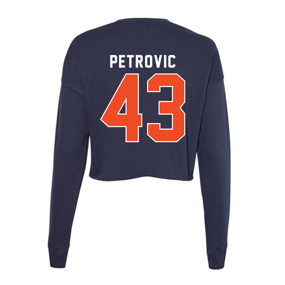 Auburn - NCAA Baseball : Alex Petrovic - Women's Cropped Crew Fleece-1