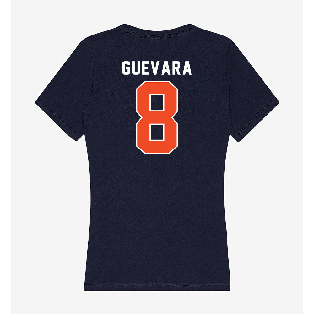 Auburn - NCAA Baseball : Eric Guevara - Women's V-Neck T-Shirt-1