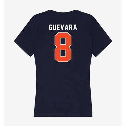 Auburn - NCAA Baseball : Eric Guevara - Women's V-Neck T-Shirt-1