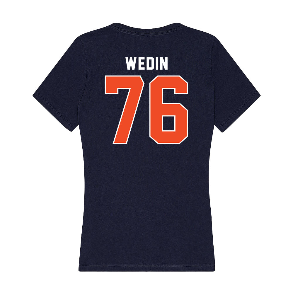 Auburn - NCAA Football : Clay Wedin - Women's V-Neck T-Shirt-1