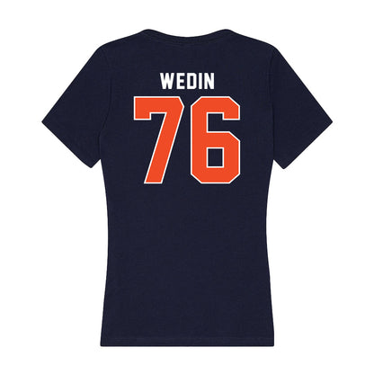 Auburn - NCAA Football : Clay Wedin - Women's V-Neck T-Shirt-1