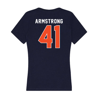 Auburn - NCAA Baseball : John Armstrong - Women's V-Neck T-Shirt-1