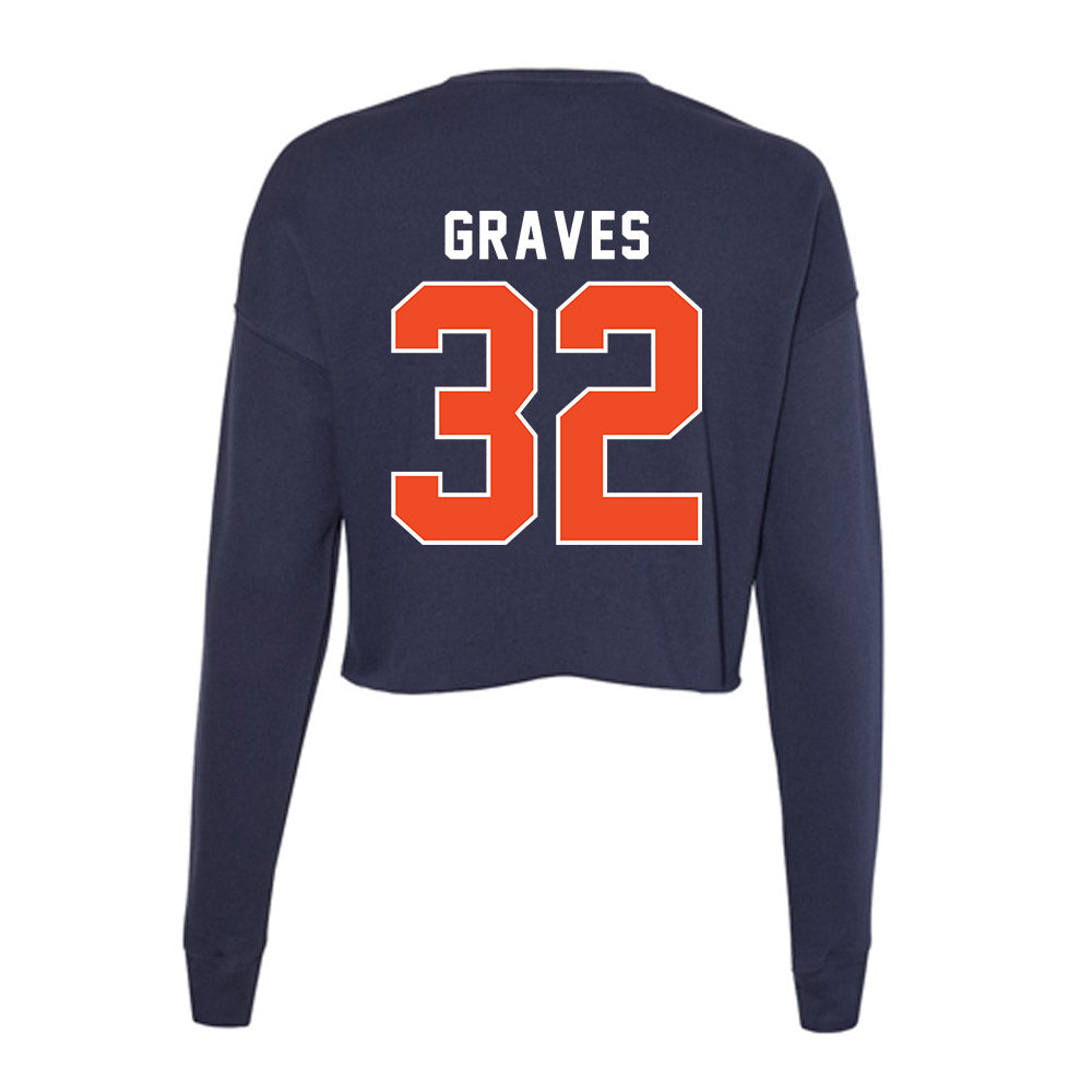 Auburn - NCAA Baseball : Griffin Graves - Women's Cropped Crew Fleece-1