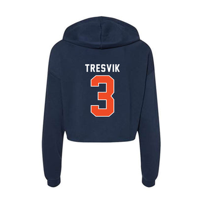 Auburn - NCAA Softball : Icess Tresvik - Women's Crop Fleece Hoodie-1