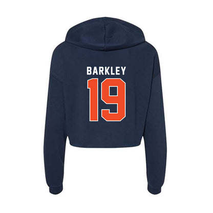 Auburn - NCAA Football : Jackson Barkley - Women's Crop Fleece Hoodie-1