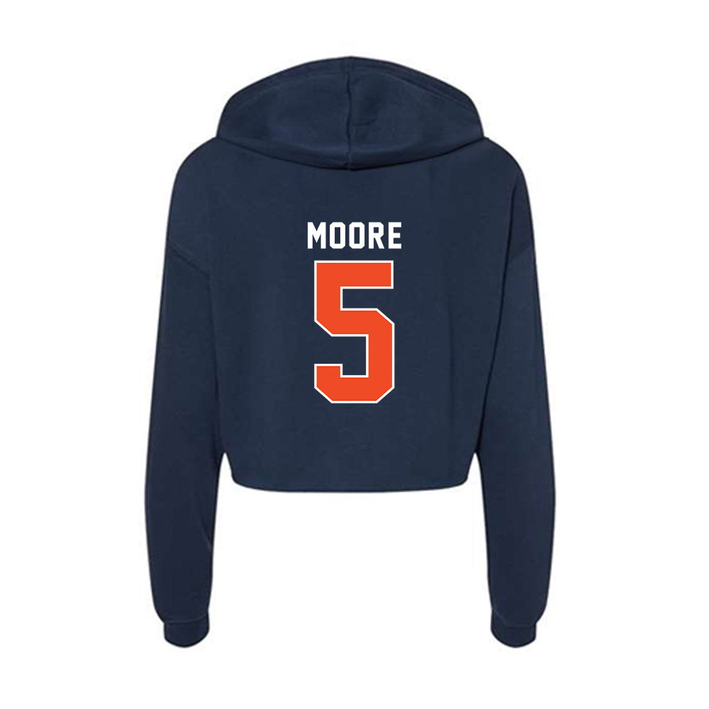 Auburn - NCAA Men's Basketball : Chris Moore - Women's Crop Fleece Hoodie-1