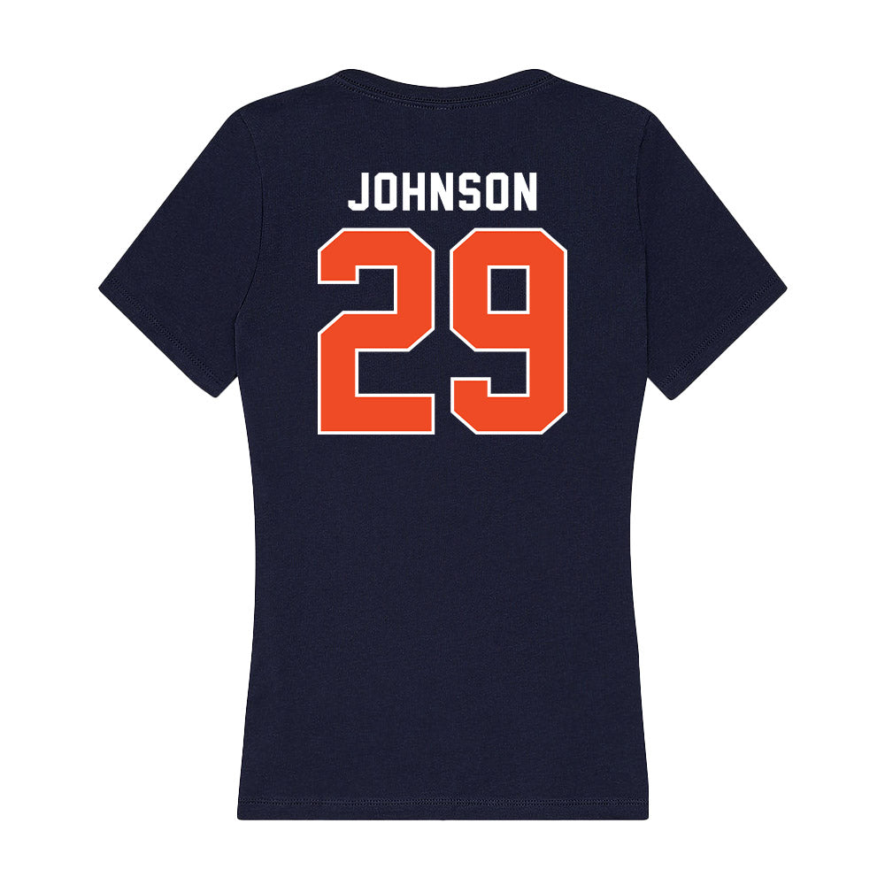 Auburn - NCAA Football : C.J. Johnson - Women's V-Neck T-Shirt-1