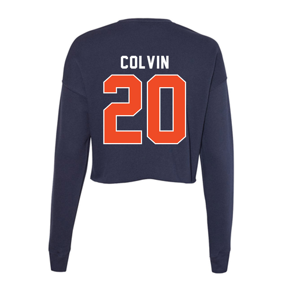 Auburn - NCAA Football : John Colvin - Women's Cropped Crew Fleece-1