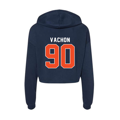 Auburn - NCAA Football : Ian Vachon - Women's Crop Fleece Hoodie-1