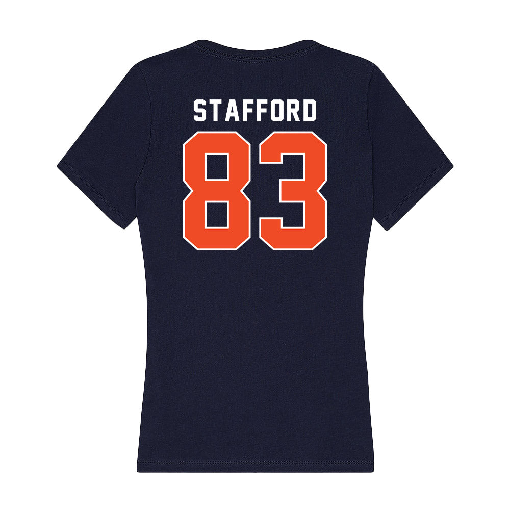 Auburn - NCAA Football : Colby Stafford - Women's V-Neck T-Shirt-1