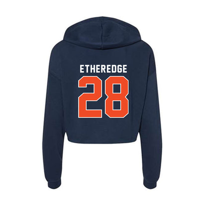 Auburn - NCAA Football : Camden Etheredge - Women's Crop Fleece Hoodie-1