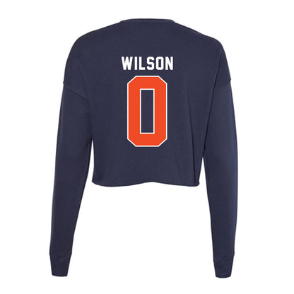 Auburn - NCAA Baseball : Brady Wilson - Women's Cropped Crew Fleece-1