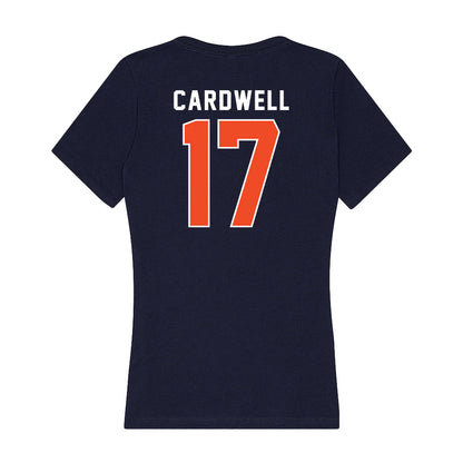 Auburn - NCAA Men's Basketball : Drake Cardwell - Women's V-Neck T-Shirt-1