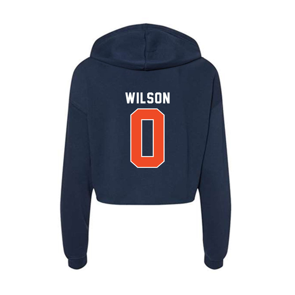 Auburn - NCAA Baseball : Brady Wilson - Women's Crop Fleece Hoodie-1