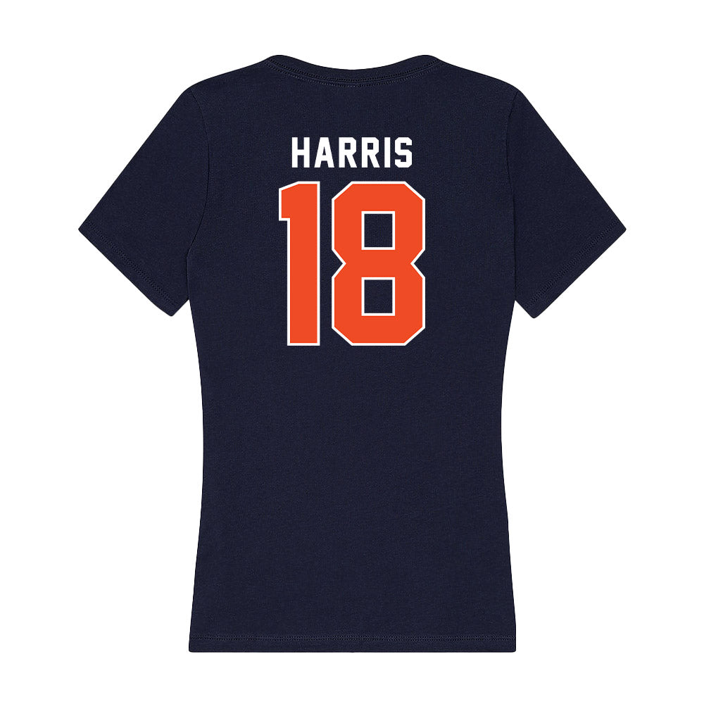 Auburn - NCAA Football : Kaleb Harris - Women's V-Neck T-Shirt-1