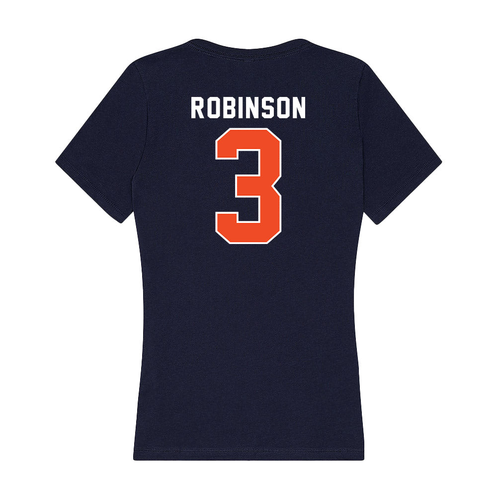 Auburn - NCAA Football : Laquan Robinson - Women's V-Neck T-Shirt-1