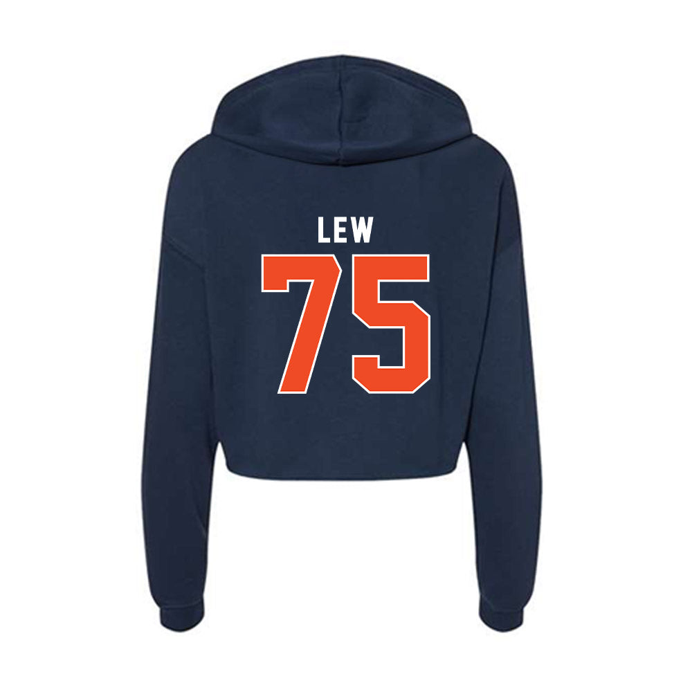 Auburn - NCAA Football : Connor Lew - Women's Crop Fleece Hoodie-1