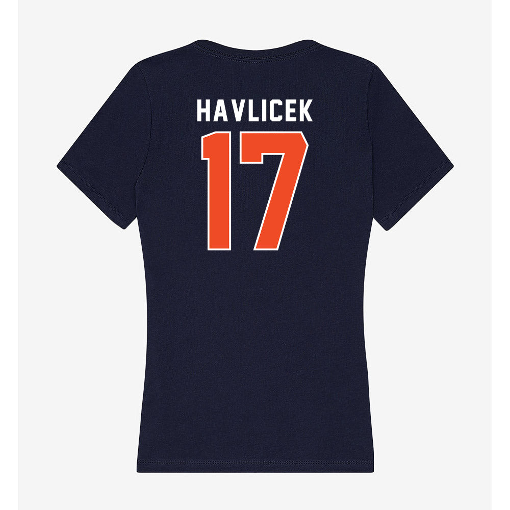 Auburn - NCAA Women's Volleyball : Grace Havlicek - Women's V-Neck T-Shirt-1