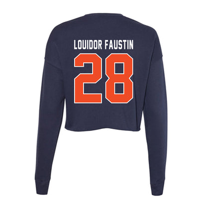 Auburn - NCAA Football : Kensley Louidor Faustin - Women's Cropped Crew Fleece-1