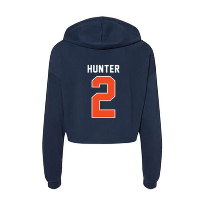 Auburn - NCAA Women's Basketball : Jordan Hunter - Women's Crop Fleece Hoodie-1