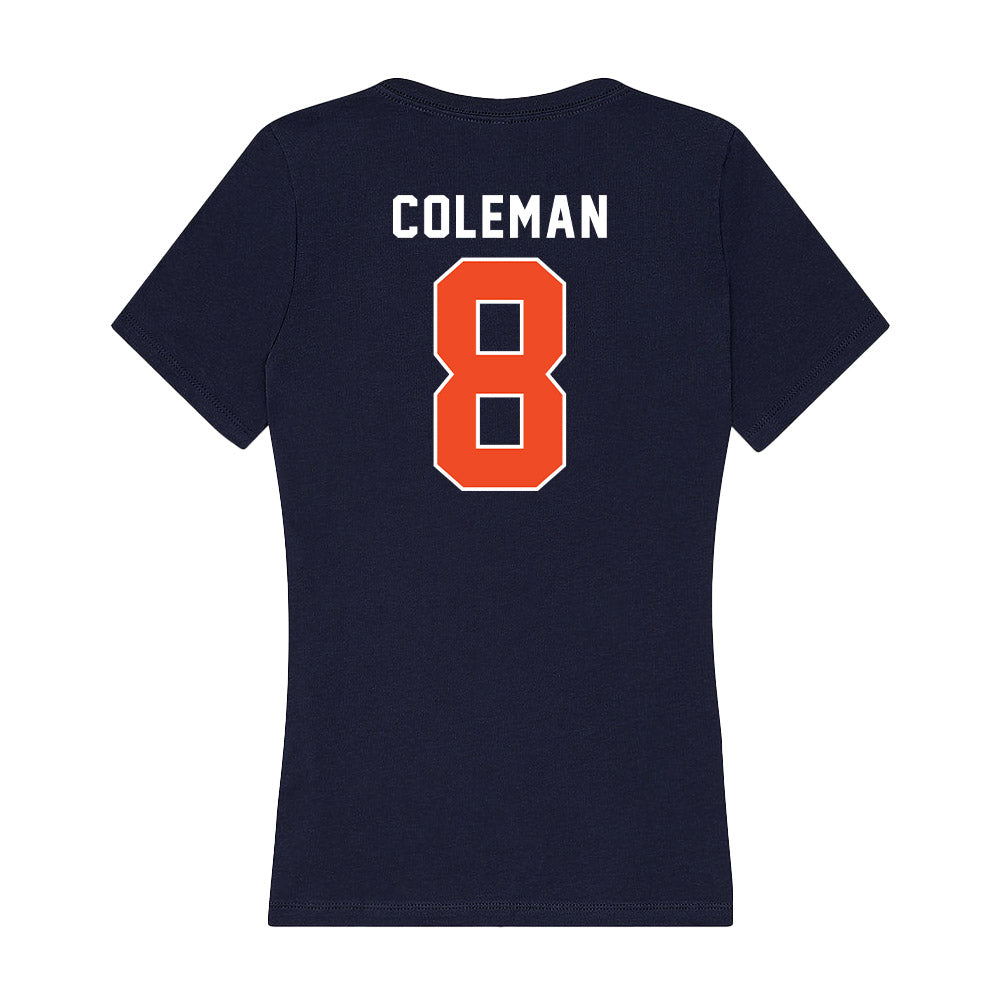 Auburn - NCAA Football : Cameron Coleman - Women's V-Neck T-Shirt-1