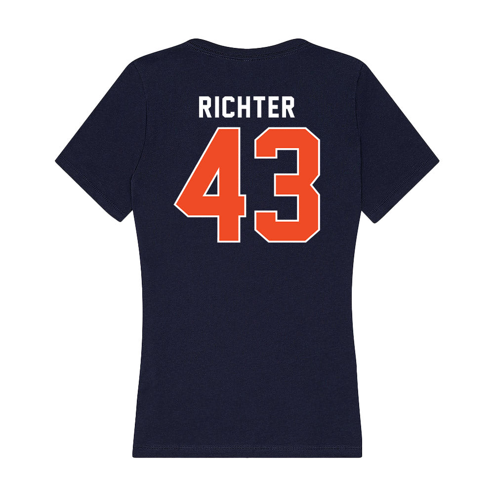 Auburn - NCAA Football : John Martin Richter - Women's V-Neck T-Shirt-1