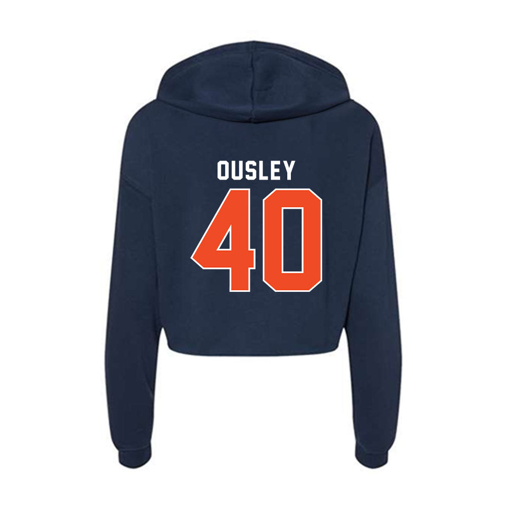 Auburn - NCAA Football : Hunter Ousley - Women's Crop Fleece Hoodie-1