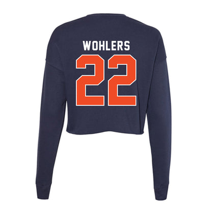 Auburn - NCAA Softball : Anna Wohlers - Women's Cropped Crew Fleece-1