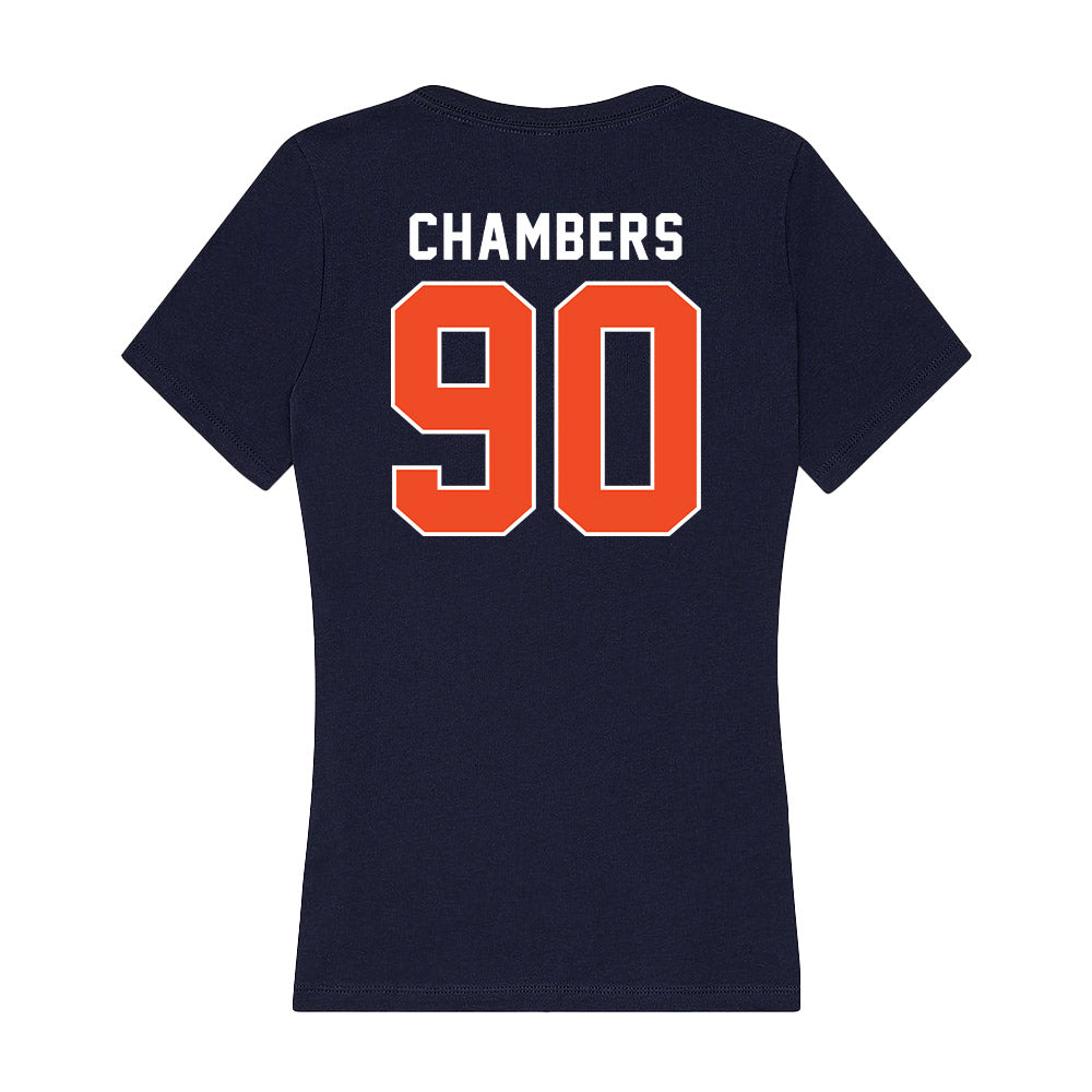 Auburn - NCAA Football : Austin Chambers - Women's V-Neck T-Shirt-1