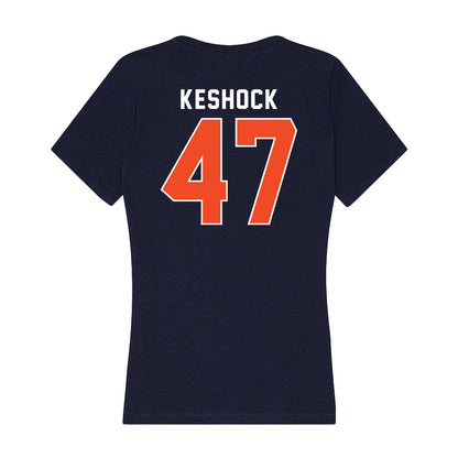 Auburn - NCAA Baseball : Cameron Keshock - Women's V-Neck T-Shirt-1