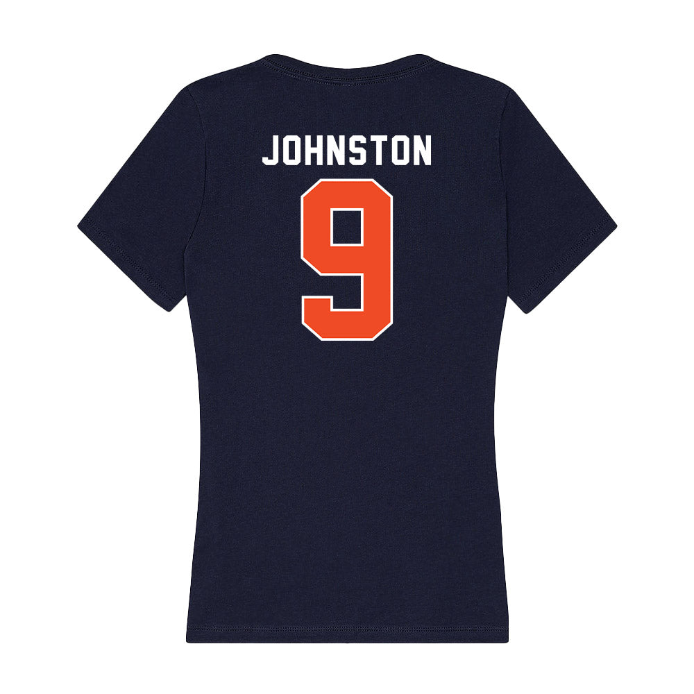 Auburn - NCAA Baseball : Jett Johnston - Women's V-Neck T-Shirt-1