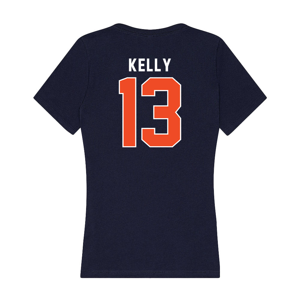 Auburn - NCAA Men's Basketball : Miles Kelly - Women's V-Neck T-Shirt-1